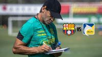 Fabián Bustos piensa en alternativas para el BSC vs. Delfín.